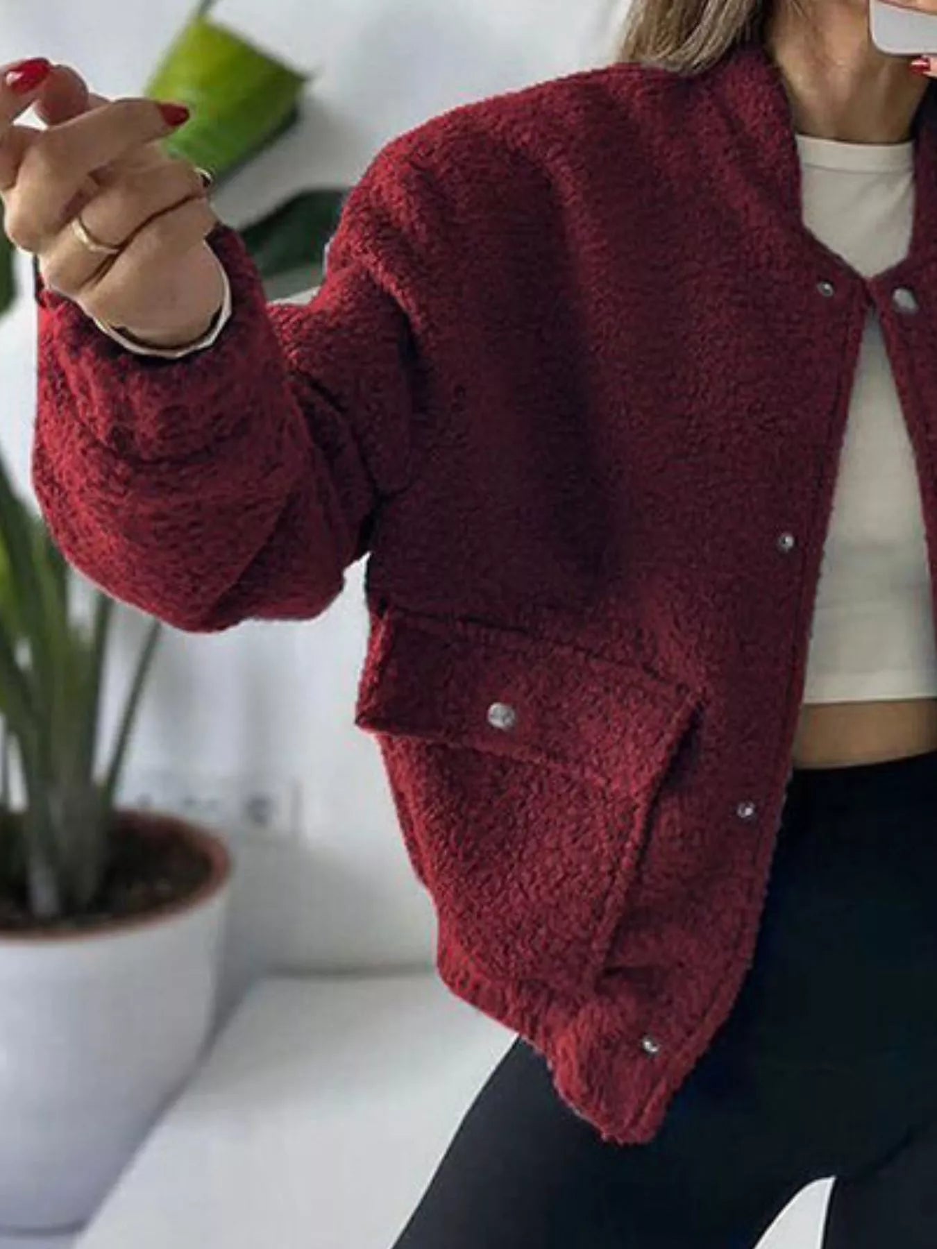 Sherpa Snap-Down Jacket