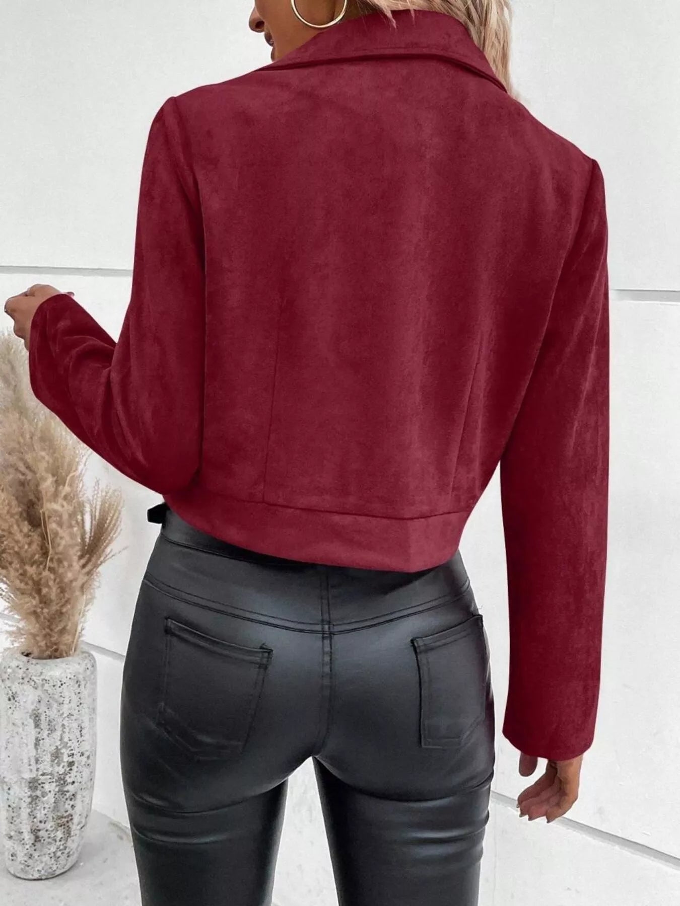 Zip Up Cropped Jacket