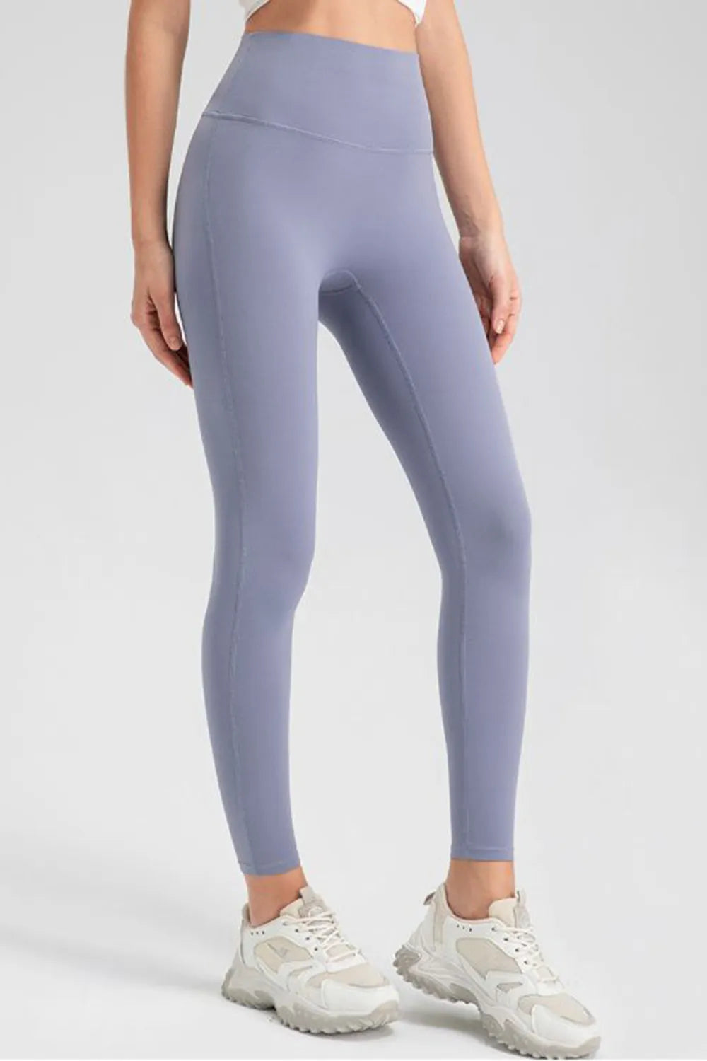 High Waist Skinny Active Pants Blue Purple