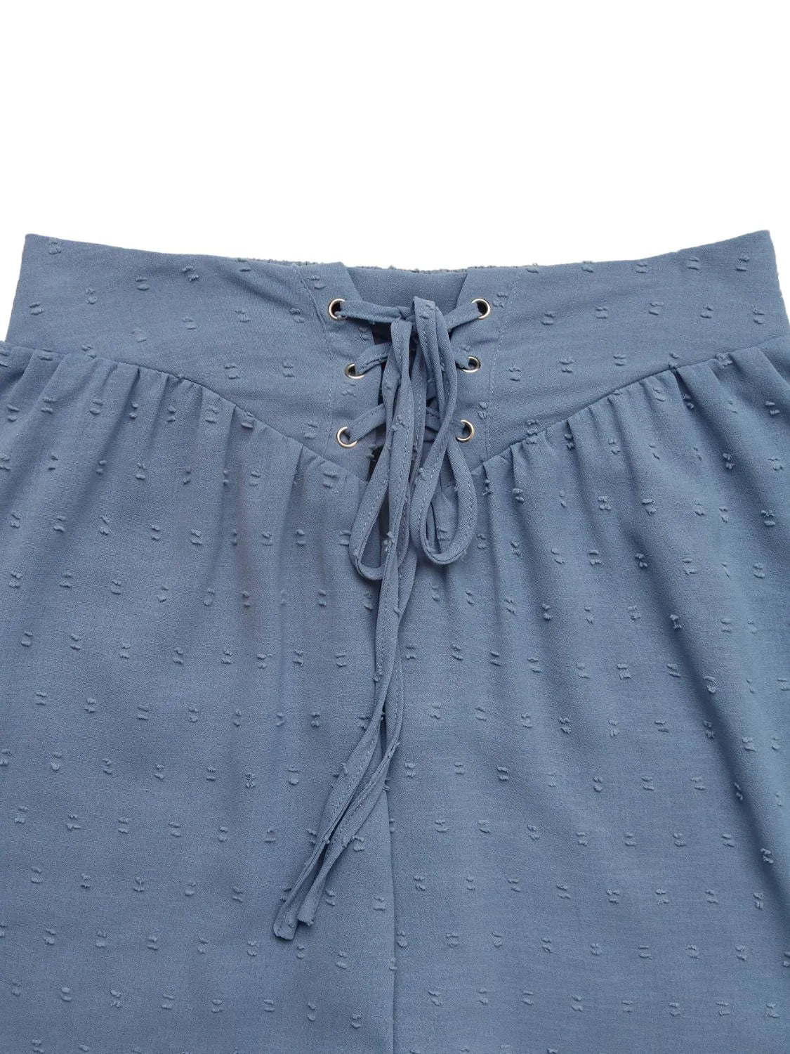 Swiss Dot Lace Up Shorts