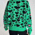Leopard Button Front Cardigan
