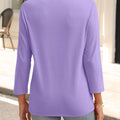 Johnny Collar Solid Color Top