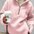 Sherpa Half Zip Sweatshirt Pink