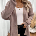 Cozy Knit Open Front Cardigan