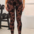 Tie-Dye High Waist Active Leggings Brown