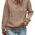 Drawstring Textured Dropped Shoulder Hoodie Khaki