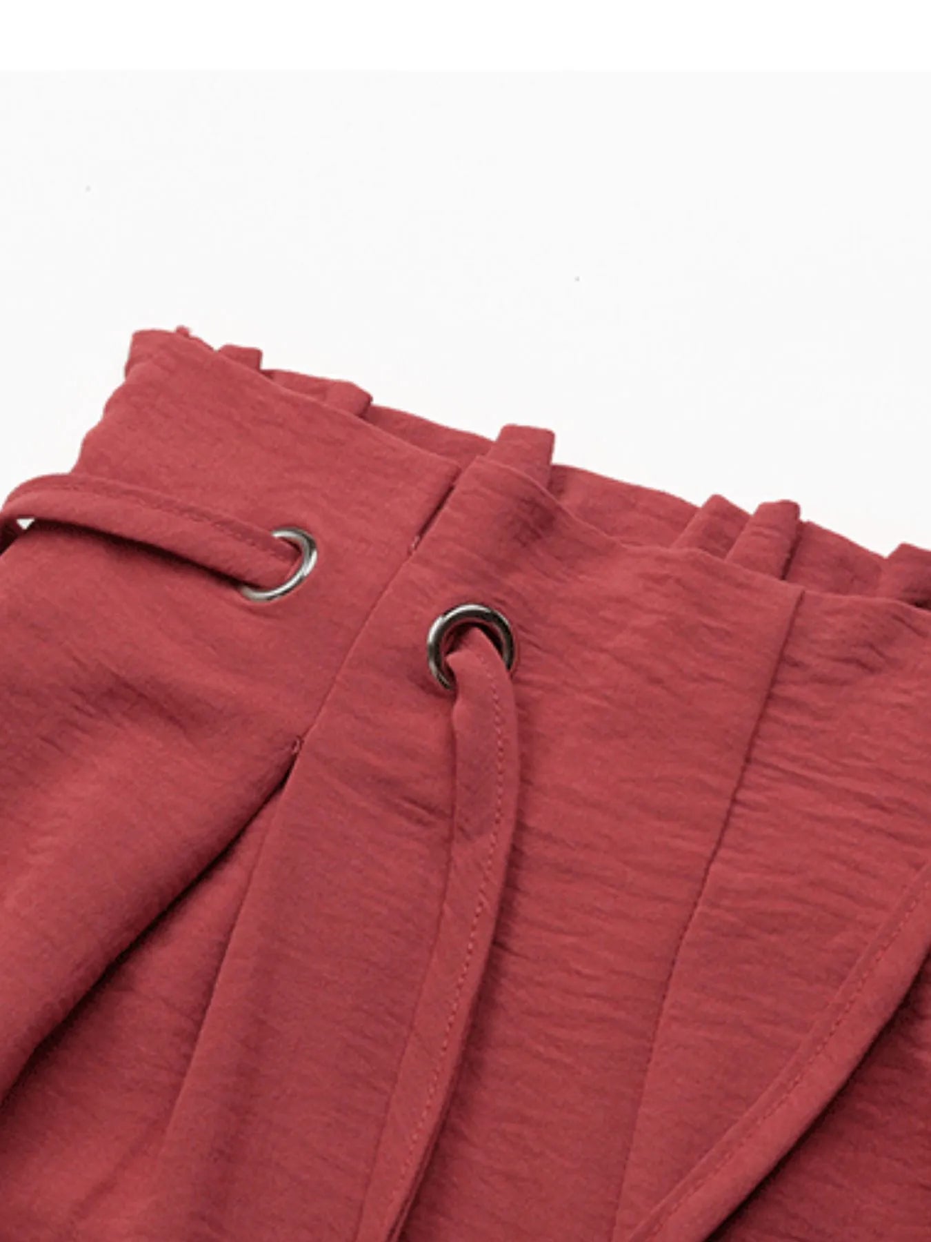 Tied Solid Color Shorts