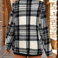 Plaid Single-Button Blazer