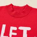 LET IT SNOW Christmas Loose Sweater