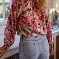 Floral Print Button Up Shirt