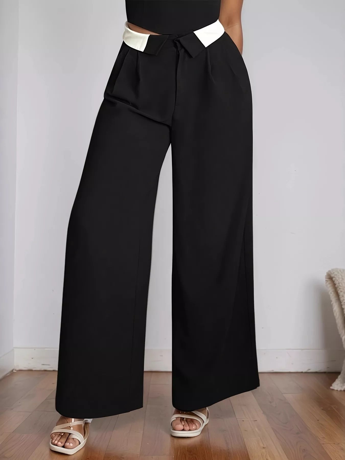 Wide Leg Pants Black