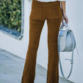 Full Size Corduroy Flare Pants Plus Size