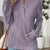 Ribbed Button Detail Long Sleeve T-Shirt Lavender