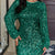 Sequin Long Sleeve Bodycon Mini Dress Green