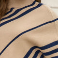 Striped Pattern Batwing Sleeve Sweater