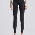 Wide Waistband Sports Leggings Charcoal
