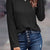 Textured Knit Long Sleeve T-Shirt Black