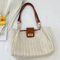 Woven Straw Shoulder Bag