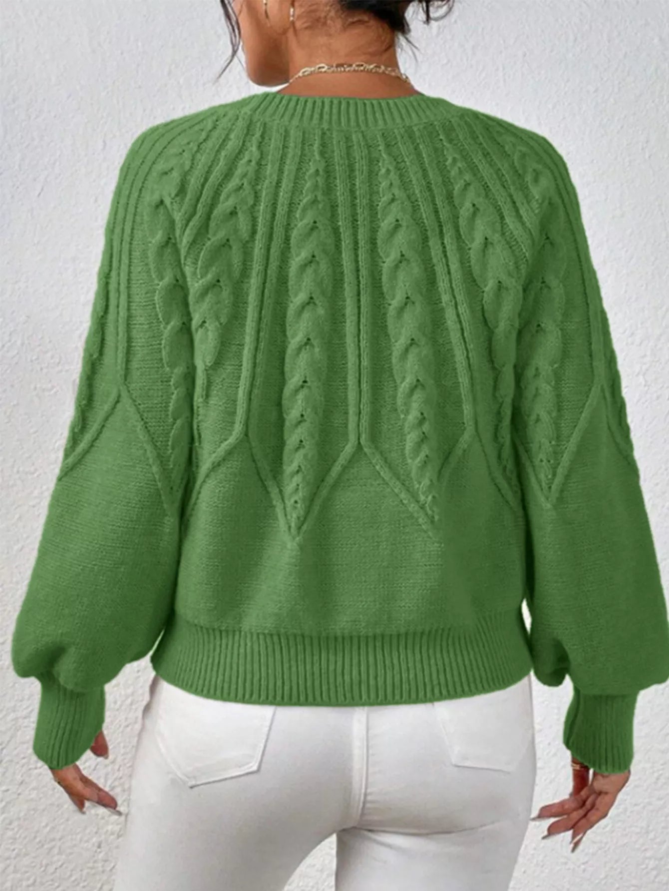 Cable Knit Long Sleeve Sweater