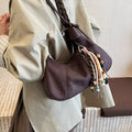 Vintage Suede Tassel Shoulder Bag