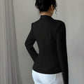 Fitted Button-Front Blazer