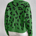 Leopard Mock Neck Sweater