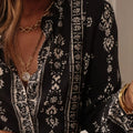 Printed Long Sleeve Blouse