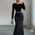 Polka Dot Maxi Skirt