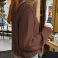 Ribbed Round Neck Sweater