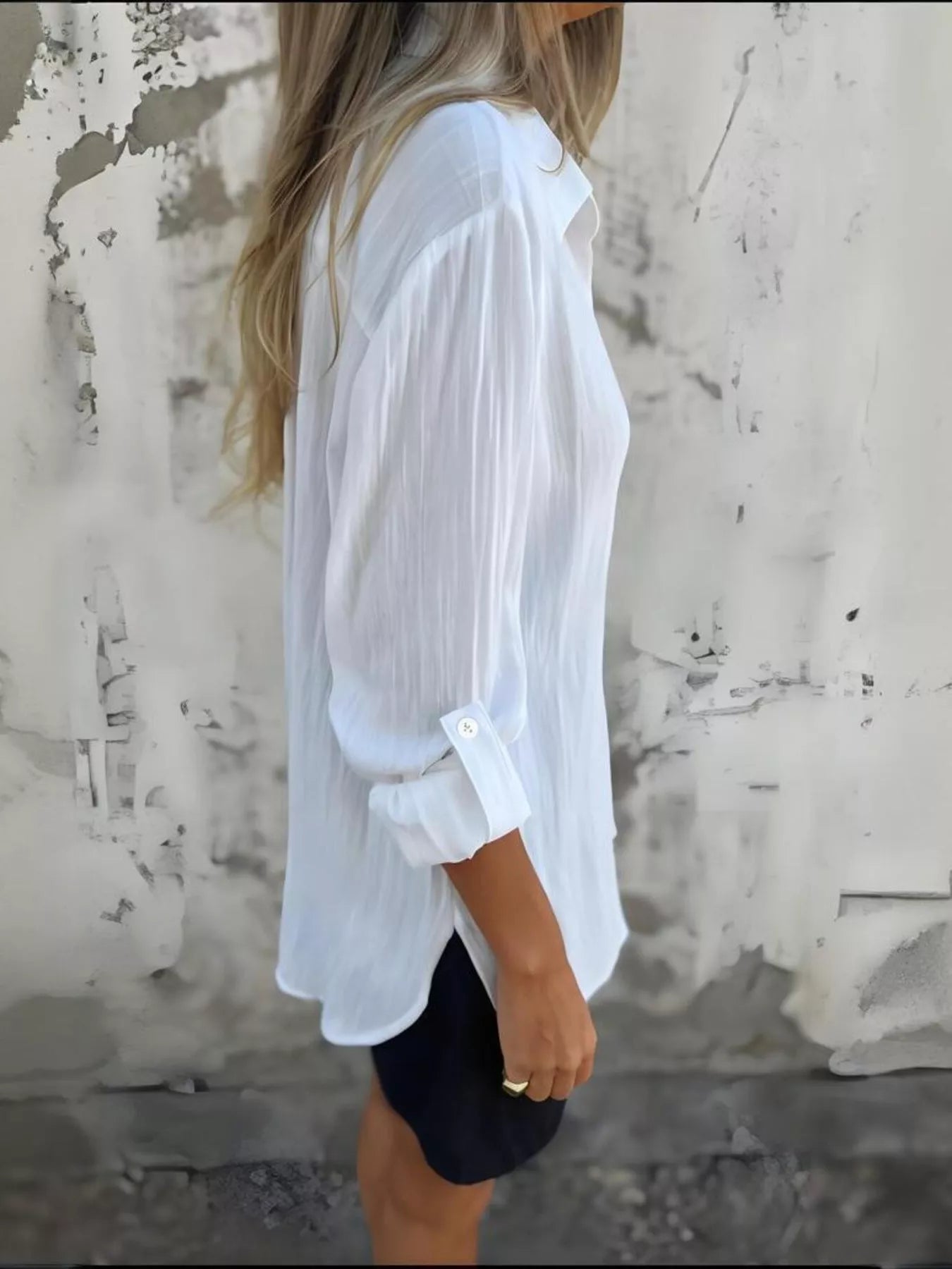 Relaxed Fit Button Up Shirt