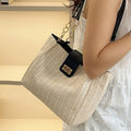 Woven Straw Shoulder Bag