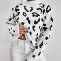 Leopard Mock Neck Sweater