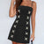 Contrast Mini Cami Dress Black