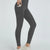 High Waist Active Leggings Dark Gray