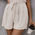 Tied Solid Color Shorts