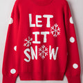 LET IT SNOW Christmas Loose Sweater