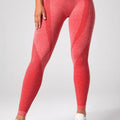 High Waistband Long Active Pants Strawberry