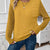 Openwork Long Sleeve Sweater Yellow