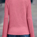 Textured Knit Long Sleeve T-Shirt
