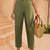 Casual Wide Leg Pants Army Green