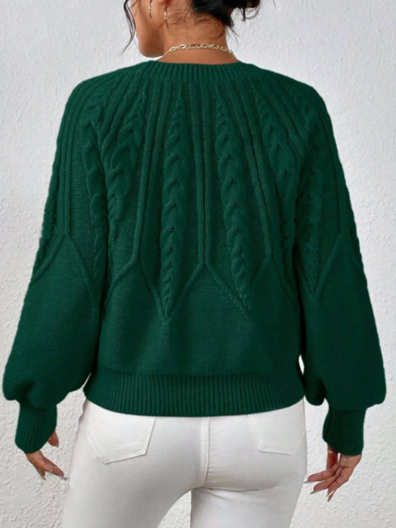 Cable Knit Long Sleeve Sweater