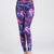 Printed Active High Waist Leggings Purple