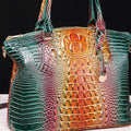 Gradient PU Leather Handbag Multicolor One Size