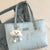 Embossed Pattern Shoulder Bag Light Blue onesize