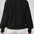 Cable Knit Long Sleeve Sweater