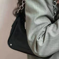 Leather Chain Strap Shoulder Bag