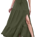 Full Size Slit Maxi Skirt Plus Size