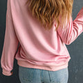 Santa Round Neck Long Sleeve Sweatshirt