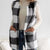 Cozy Plaid Sherpa Vest Coat Black