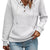 Drawstring Textured Dropped Shoulder Hoodie Gray white